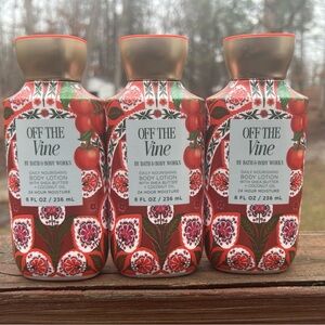 Bath & Body Works Off The Vine 24hr Moisture Body Lotion| x3 (8 fl oz)|Bodycare